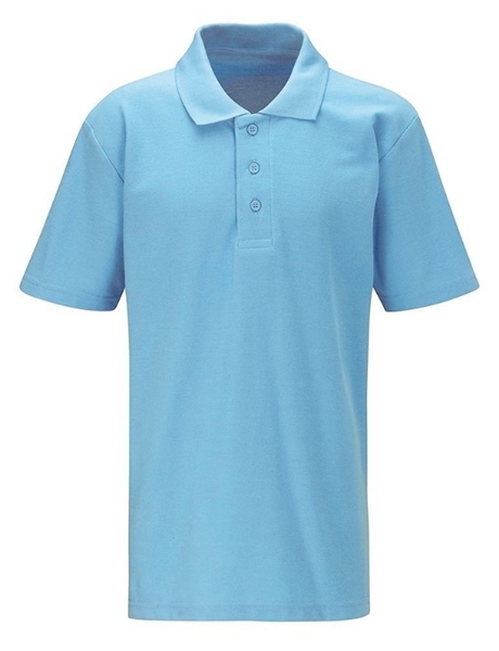 Polo shirt - plain sky blue | Jersey Schools & Sports Kit